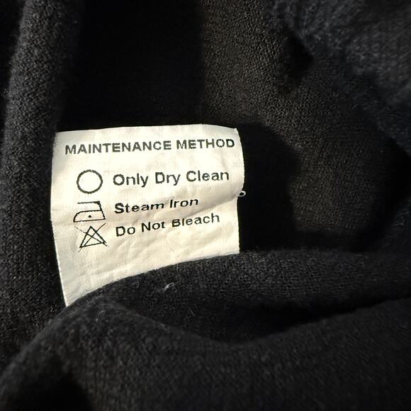 Tarse Linen Blend Wide Leg Harem Pants Black Drawstring Cropped Boho | Large - Picture 7 of 10